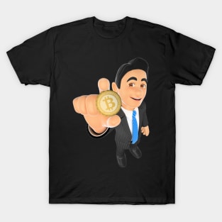 3D Bitcoin Investor T-Shirt